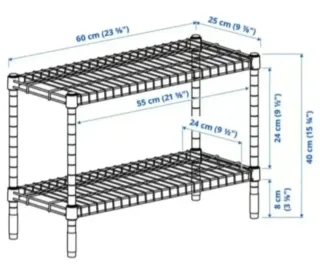 Estantería Metálica 2 Niveles