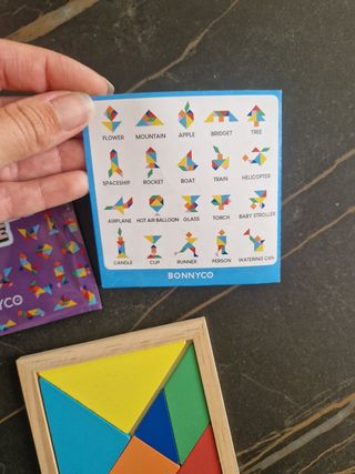 Puzzle di legno Tangram Bonnyco nuovo