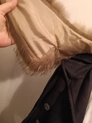 Set colli pelliccia marrone e grigio