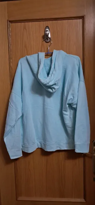 Sudadera con cremallera niña azul Talla L