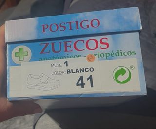 Zuecos Postigo Blancos Talla 41