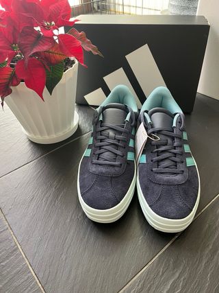 Zapatillas Adidas plataforma azul talla 40