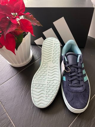 Zapatillas Adidas plataforma azul talla 40