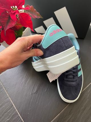 Zapatillas Adidas plataforma azul talla 40