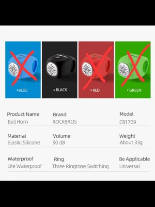 Timbre Electrónico Rockbros para Bicicleta