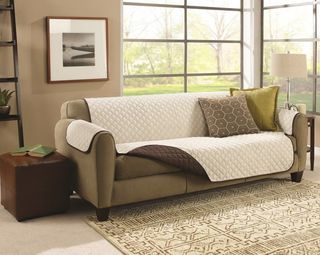 Funda de sofá reversible para 3 plazas