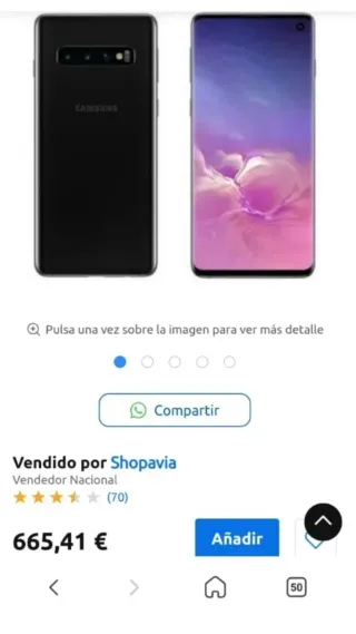 Samsung Galaxy S10 Negro