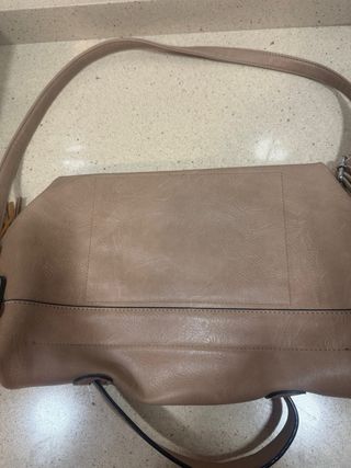 Bolso de mano y hombro color beige/marrón