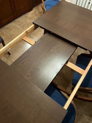Mesa comedor extensible madera