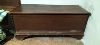 Caja Mallorquina Antigua Madera