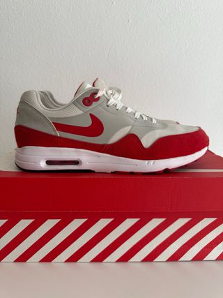 Zapatillas Nike Air Max 1 Gris/Rojo Talla