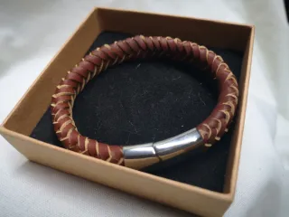 Pulsera Piel Trenzada Artesanal