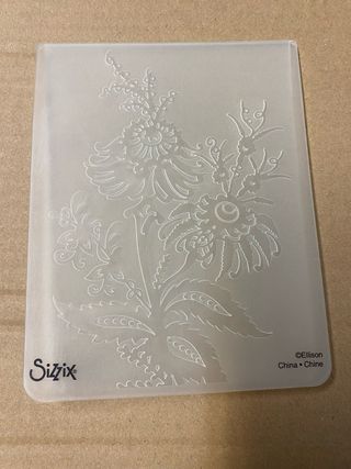 Sizzix Embossing Folder Floral