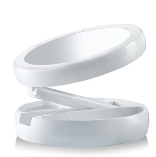 Espejo de mesa plegable con luz