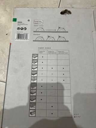 Disco de sierra Bosch Expert 250mm Madera