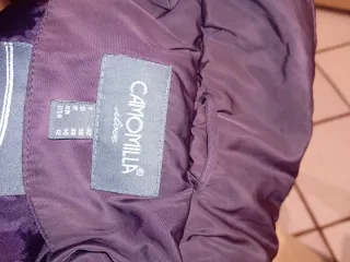 Piumino donna nero con rouches