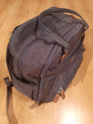 Mochila Pañalera Ruvalino Multifuncional Gris