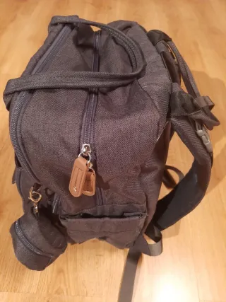 Mochila Pañalera Ruvalino Multifuncional Gris