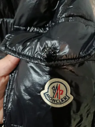 Chaqueta Moncler Negra Brillante