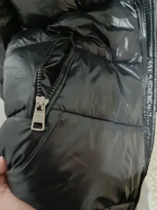 Chaqueta Moncler Negra Brillante