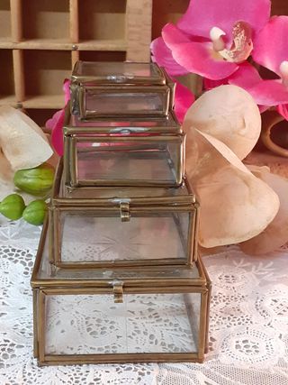 Set 3 Scatoline Vetro Vintage