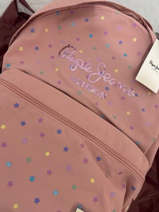 Mochila Pepe Jeans estrellas rosa