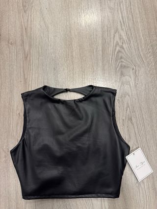 Conjunto Top y Falda Larga Negra