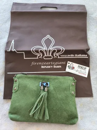 Bolso bandolera Firenzeartigiani verde