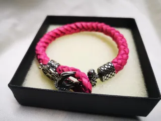 Pulsera Piel Trenzada Ancla Timón