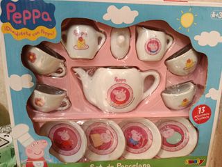 Juego de té Peppa Pig porcelana