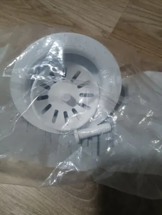 Válvula de desagüe Fregadero Cocina Blanca