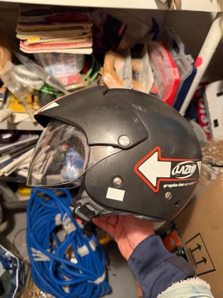 Casco de moto Lazer negro