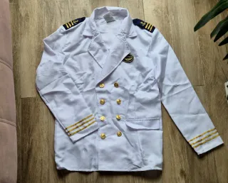 Disfraz Capitán Marinero Blanco Talla Única