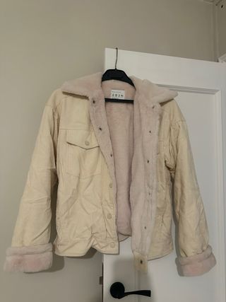 Chaqueta pana borrego beige Talla S