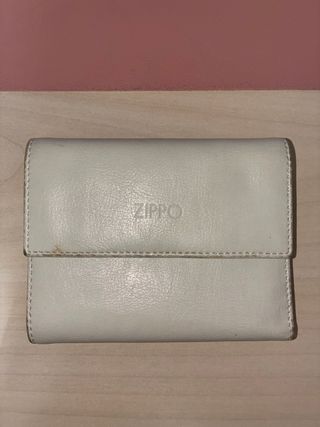 Portafoglio Zippo Beige/Bianco