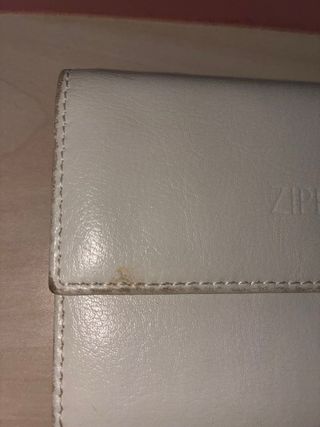 Portafoglio Zippo Beige/Bianco
