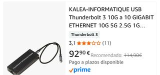 Adaptador LAN AQC ST7410 con Driver