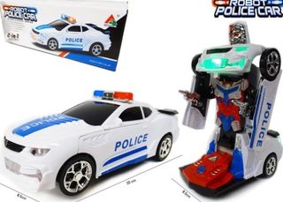 Coche de policía transformable en robot