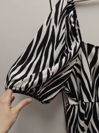 Vestido estampado cebra talla XL