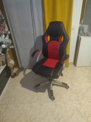 Silla Gaming Negra y Roja