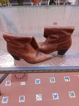 Botas de cuero marrones Wonder