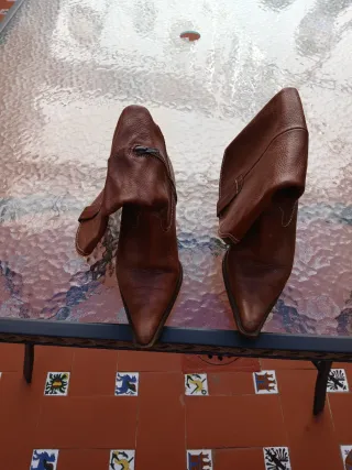 Botas de cuero marrones Wonder