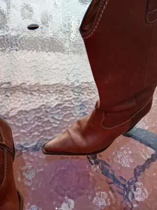 Botas de cuero marrones Wonder