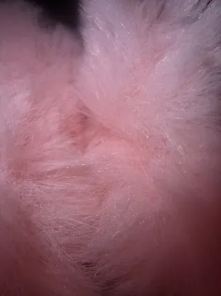 Zapatillas rosas con pelo