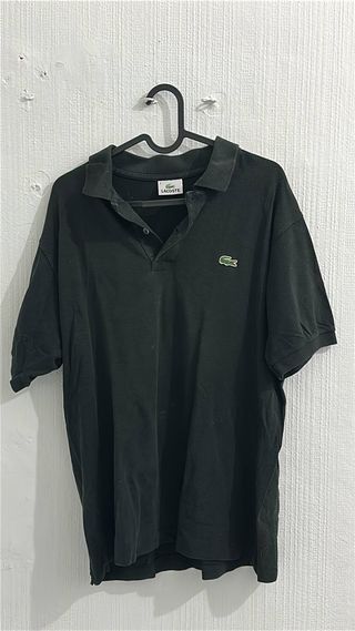 Polo Lacoste Negro Talla S