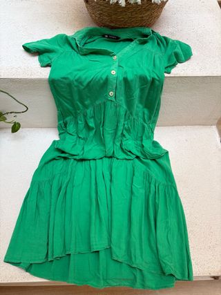 Vestido verde Zara