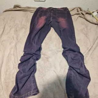 Vaqueros desgastados efecto tie-dye