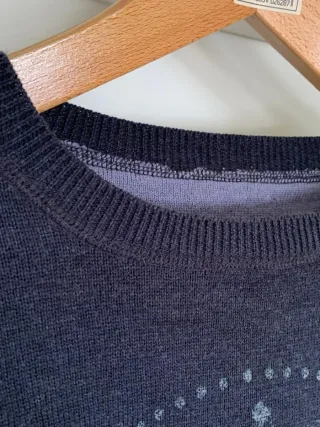 Jersey negro con estampado de ciervo