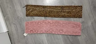 Pack 2 bufandas rosas y leopardo