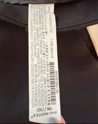 Pantalones Zara negros con raya lateral